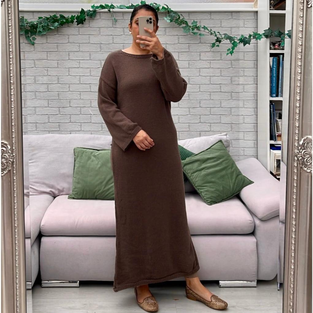 Oversized knit dress online