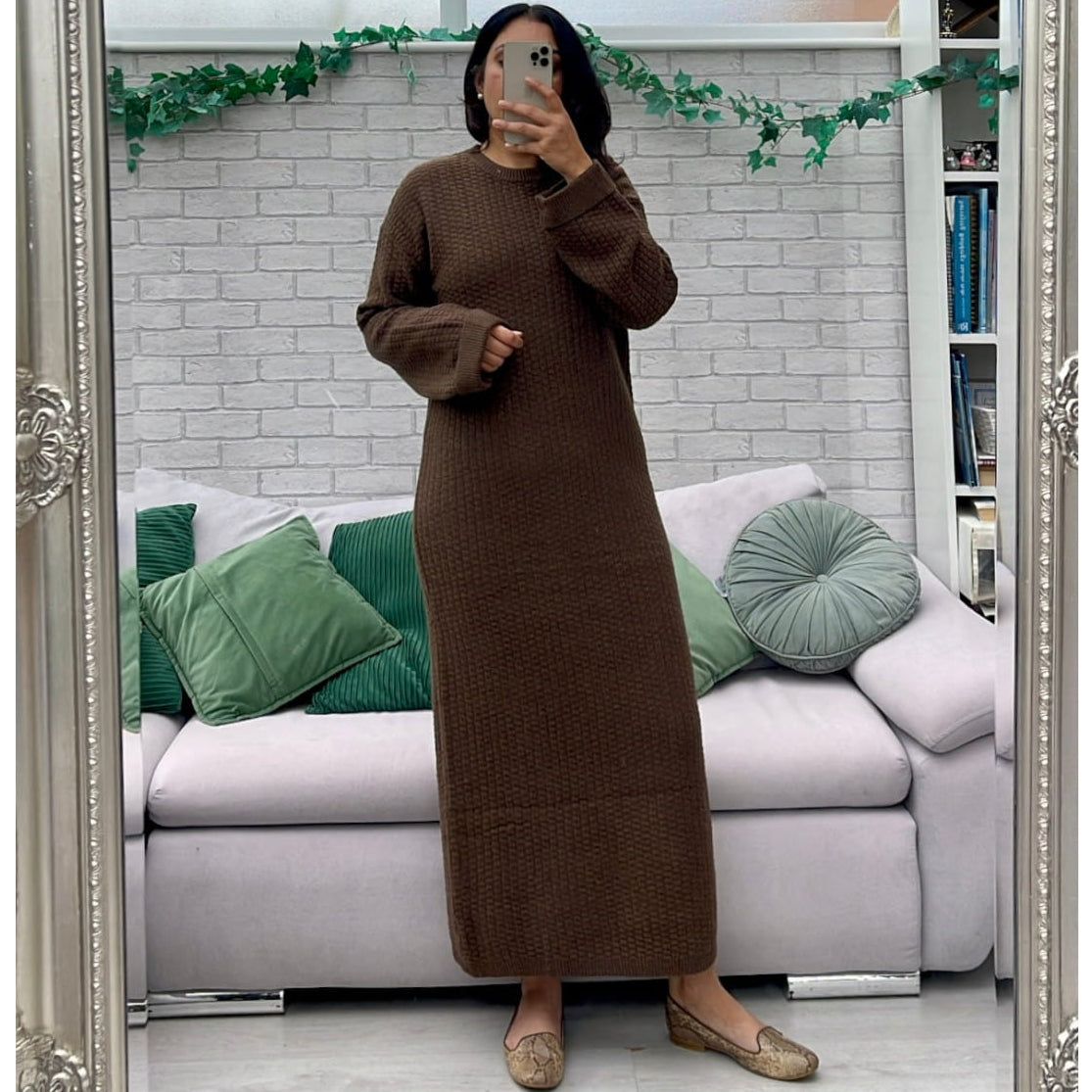 Brown Boohoo Sweater Dress Boohoo Dress Ruched Sweater Dress Plus