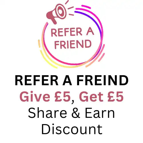 Referral program advertisement.