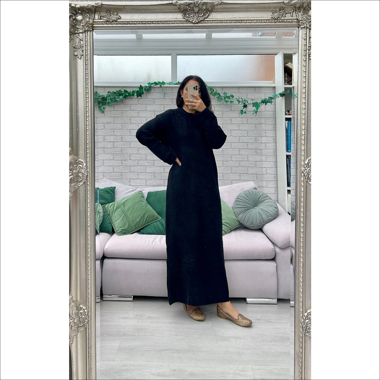 Grey Mint Velvet Clothes Abstract Print Mesh Midi Mint Velvet